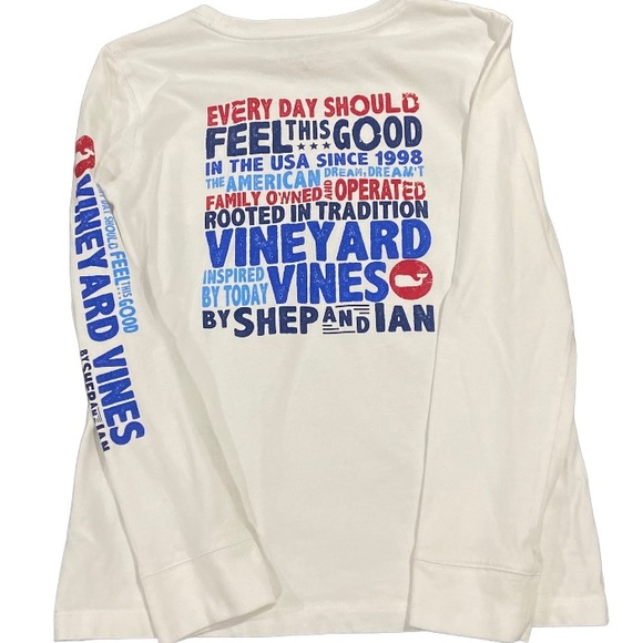 Vineyard vine boys long sleeve tee medium 10-12 - Picture 2 of 4